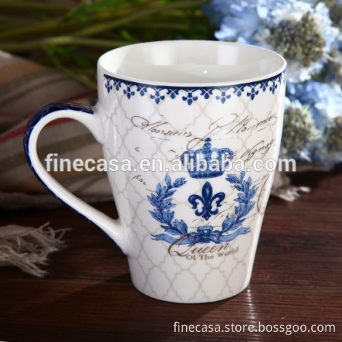 New Design Fine Ceramic white mug